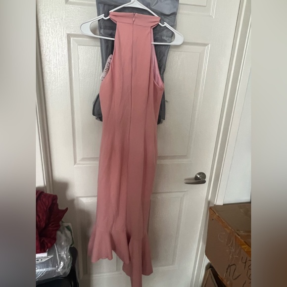 NWT The Fashion Poet Ruffle Mock Neck Dress - Picture 7 of 7